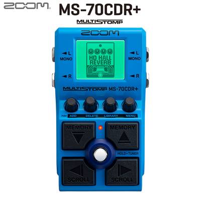 ZOOM MS-70CDR+ MultiStomp ストンプボックス 空間系エフェクター【次回以降入荷分ご予約受付中】 ズーム 