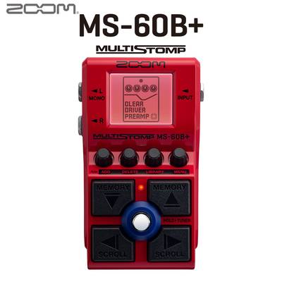 【予約受付中】 ZOOM MS-60B+ MultiStomp ストンプボックス マルチエフェクター アンプモデリング ズーム 