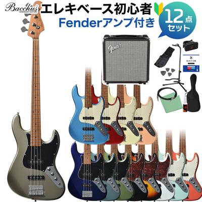 Bacchus WJB-1DX RSM/M ベース初心者12点セット 【Fenderアンプ付】 エレキベース ユニバースシリーズ バッカス 