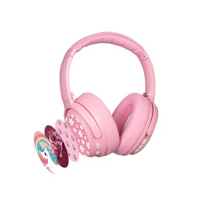 onanoff BuddyPhones Cosmos Fun (ピンク) キッズ用ヘッドホン 子供用 Bluetoothヘッドホン ワイヤレスヘッドホン オナノフ BT-BP-COSMOSF-PK