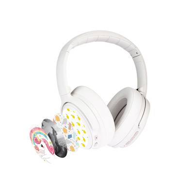 onanoff BuddyPhones Cosmos Fun (ホワイト) キッズ用ヘッドホン 子供用 Bluetoothヘッドホン ワイヤレスヘッドホン オナノフ BT-BP-COSMOSF-WH