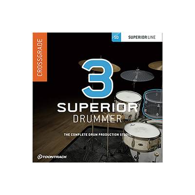 [特価 2024/09/30迄] TOONTRACK SUPERIOR DRUMMER 3 CROSSGRADE トゥーントラック [メール納品 代引き不可]